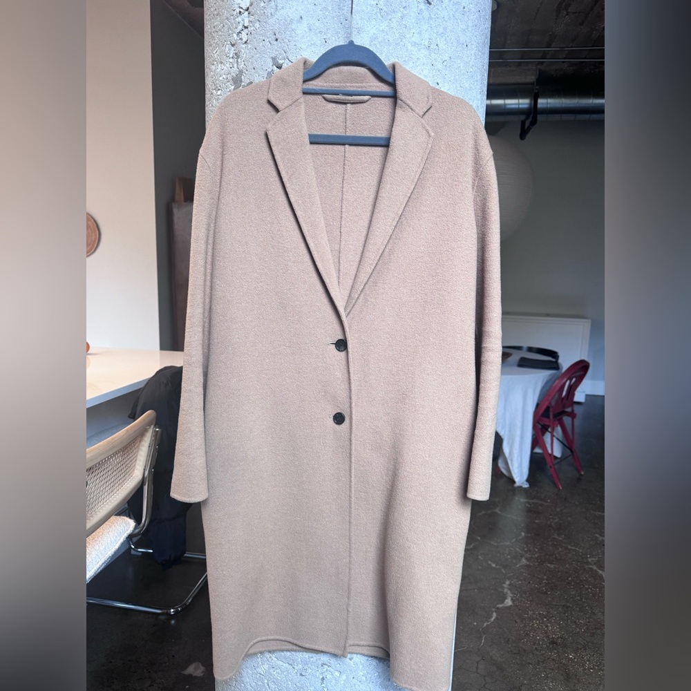 All Saints Women's Beige Wool Coat